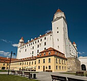 Slovakia, Bratislava, castle built from the 13th to the 15th century and rebuilt in the 20th century following a fire