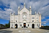 Italien, Ligurien, Riviera ligure, Naturpark von Portofino, Wallfahrtskirche von Montallegro (Santuario di Montallegro)