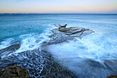 South Africa, Western Cape, Rocky coastline of the De Mond Nature Reserve