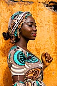 Benin, Porto Novo, woman portrait