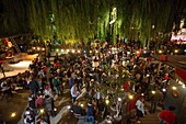 France, Indre et Loire, Loire valley listed as World Heritage by UNESCO, Tours, tavern, the guinguette of the edge of Loire