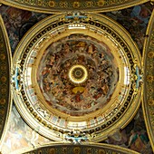 Italy, Liguria, Genoa, Piazza Matteotti, Palazzo Ducale, Chiesa Del Gesu church