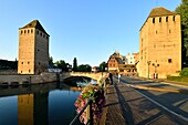 France, Bas Rhin, Strasbourg, old town listed as World Heritage by UNESCO, Petite France District, the Covered Bridges over the River Ill