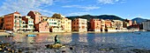 Italy, Liguria, Province of Genoa, Riviera di Levante, Sestri Levante, Bay of Silence (Baia del Silenzio)