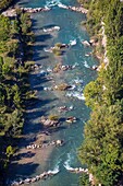 France, Alpes-de-Haute-Provence, Verdon Regional Nature Park, Castellane, rafting on the Verdon River