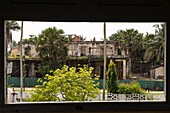 Ivory Coast, Grand Bassam, road overview from the National Costume Museum old colonial house