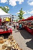 France, Indre et Loire, Loire valley listed as World Heritage by UNESCO, Tours, Place des Halles, Les Halles market