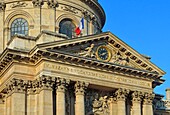 Frankreich, Paris, von der UNESCO zum Weltkulturerbe erklärtes Gebiet, Seine-Ufer, Brücke der Künste und Institut de France, Französische Akademie