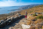 Greece, Cyclades archipelago, Andros island, hike number 8a between Batsi and Aprovatou