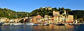 Italien, Ligurien, Riviera ligure, Naturpark von Portofino, Dorf von Portofino