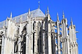 France, Oise, Beauvais, Saint-Pierre de Beauvais Cathedral (13th-16th century) with the highest Gothic choir in the world, the chevet