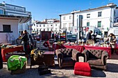 Portugal, Region Alentejo, Stadt Estremoz, wöchentlicher Bauern- und Trödelmarkt