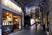 Italien, Ligurien, Genua, Porto Antico (Alter Hafen), Restaurant Tazze Pazze caffetteria, Piazza Cinque Lampadi 69r