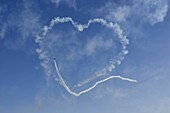 France, Doubs, Montbéliard, aerobatic plane show during an aeronautical event