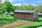 Frankreich, Dordogne, Umgebung von Thonac, Scheune zum Trocknen von Tabak