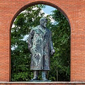 Hungary, Central Hungary, Budapest, Szobor Park or Memento Park includes all the ancient statues erected to the glory of communism in the Hungarian capital