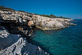 Croatia, Istria, Prematura, the Adriatic Sea coast cut at Cape Kamenjak