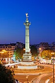 France, Paris, area listed as World Heritage by UNESCO, the Bastille square, column and statue of the Bastille Genius