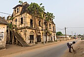 Ivory Coast, Grand Bassam, old colonial house