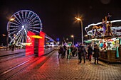 Frankreich, Indre et Loire, Loire-Tal, das von der UNESCO zum Weltkulturerbe erklärt wurde, Tours, Weihnachtsdekoration, weihnachtliche Atmosphäre