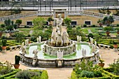 Italy, Liguria, Genoa, La villa del Principe, Palazzo di Andrea Doria (Andrea Doria palace), the gardens with the monumental fountain of Neptune