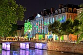 Frankreich, Bas Rhin, Straßburg, Altstadt, die von der UNESCO zum Weltkulturerbe erklärt wurde, das Palais des Rohan, das das Museum für dekorative Künste, schöne Künste und Archäologie beherbergt, sommerliche Licht- und Tonshow