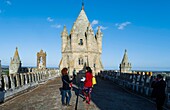 Portugal, Region Alentejo, Stadt Evora, auf der Terrasse der Kathedrale Unserer Lieben Frau von Mariä Himmelfahrt