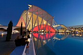 Spanien, Valencia, Stadt der Wissenschaften und Künste des Architekten Santiago Santiago Calatrava, Museum der Wissenschaften Principe Felipe