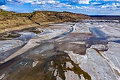 Kenia, Magadi-See, Rift Valley, Soda (Luftaufnahme)