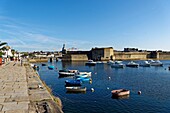 Frankreich, Finistere, Concarneau, ville close (ummauerte Stadt)