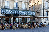 France, Gironde, Bordeaux, area listed as World Heritage by UNESCO, Quai de la Douane, the Castan bar opened in 1890 has retained its Art Nouveau decor