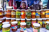 Mauritius, Grand Port district, Mahebourg, the market