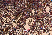 Papua New Guinea, National Capitale district, Port Moresby, Jack Pidik Park, Independence Festival held every year mid-September (Aerial view)