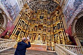 Spanien, Andalusien, Granada, Kloster San Geronimo, die Kirche, Altarbild (Retabel)