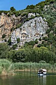 Türkei, Dalyan, lykische Gräber von Kaunos