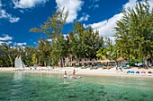 Mauritius, Bezirk Riviere Noire, Strand von Flic en Flac