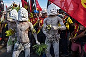 Papua New Guinea, National Capitale district, Port Moresby, Ela Beach District, Independence Festival held every year mid-September, morning Independence walk