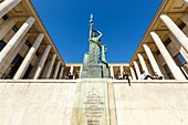 France, Paris, the Palais des Musees d'Art Moderne (The palace of the museums of modern arts named Palais de Tokyo (Tokyo palace) in Art Deco style, France sculpture by Antoine Bourdelle