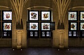 Frankreich, Indre et Loire, Loire-Tal, von der UNESCO zum Weltkulturerbe erklärt, Tours, Psalette-Kloster, Max ingrand-Glasmalerei