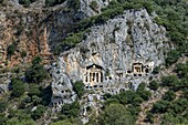 Türkei, Dalyan, lykische Gräber von Kaunos
