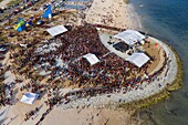 Papua New Guinea, National Capitale district, Port Moresby, Ela Beach District, Independence Festival held every year mid-September (Aerial view)