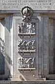 France, Nord, Lille, Place Rihour, Monument to the Dead