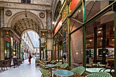 France, Gironde, Bordeaux, area listed as World Heritage by UNESCO, the Galerie Bordelaise, shopping gallery built in 1833, café and brasserie Le Saint-Remi