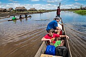 Papua New Guinea, East Sepik Province, Sepik River Region, Angoram District, Samban Village, sons of US Missionary Jesse Pryor