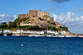 United Kingdom, Channel Islands, Jersey, Gorey, Mont Orgueil castle, former residence of the governors of Jersey until the 16th century