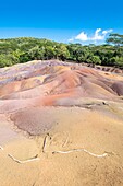 Mauritius, Bezirk Riviere Noire, Chamarel, Sieben farbige Erden