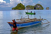 Indonesien, Papua, Raja Ampat, Küstendorf Mutus