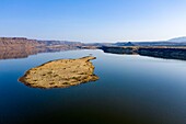 Kenia, Magadi-See, Rift Valley, kleiner Magadi aus der Luft