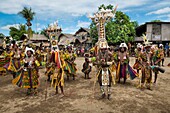 Papua-Neuguinea, Provinz Gulf, Dorf Moveave, traditionelles Fest namens Sing-Sing