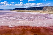 Kenia, Magadi-See, Rift Valley, Soda (Luftaufnahme)